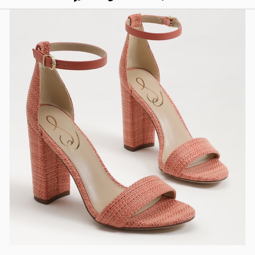 Sam Edelman YARO BLOCK HEEL SANDAL Stucco Pink
Size 8